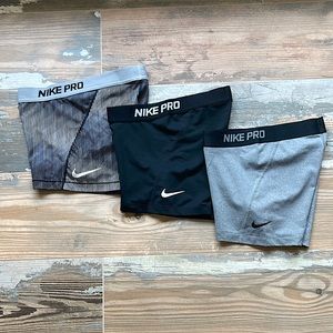 Nike Pro Combat Shorts Dri Fit 3 pair